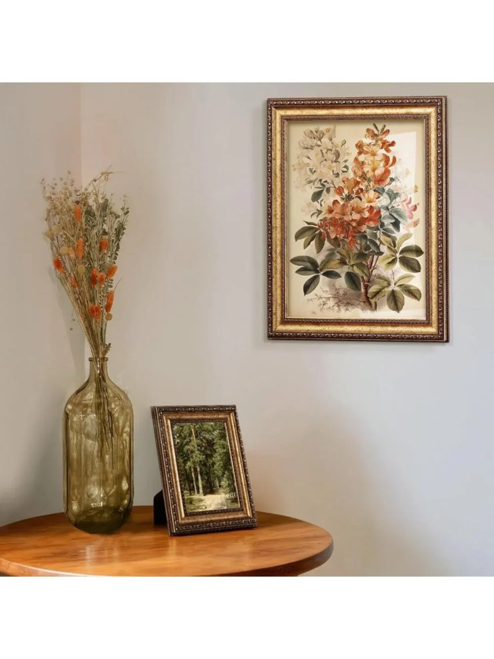 Vintage Gold Picture Frames 11x14 Matted to 8x10 - Set of 4 Decorative Frames